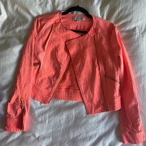 Neon Pink Denim Jacket